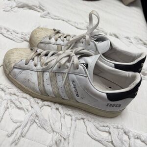Adidas Superstar White and Black Sneakers